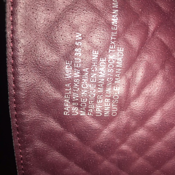 These are red wine knee high boots - Picture 3 of 4